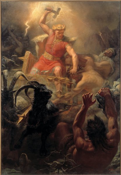 Thors Fight with the Giants, 1872