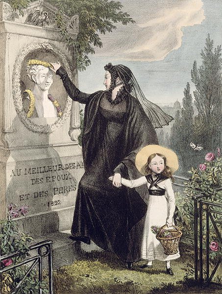 The Cemetery of Pere Lachaise, 1822