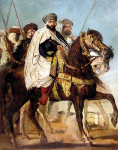 Ali Ben Ahmed, the Last Caliph of Constantine, with his Entourage outside Constantine, 1845