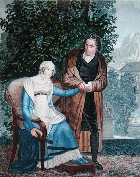 The embarrassed doctor or Doctor with a pregnant young girl, early 19th century