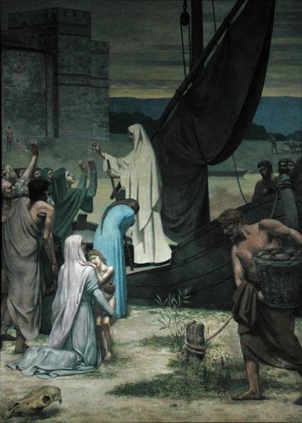 St. Genevieve Bringing Supplies to the City of Paris after the Siege