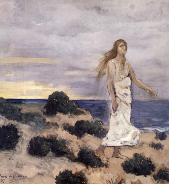 Woman by the Sea, 1887