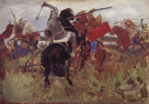 Battle between the Scythians and the Slavonians, 1879