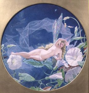 Titania Lying on a Leaf