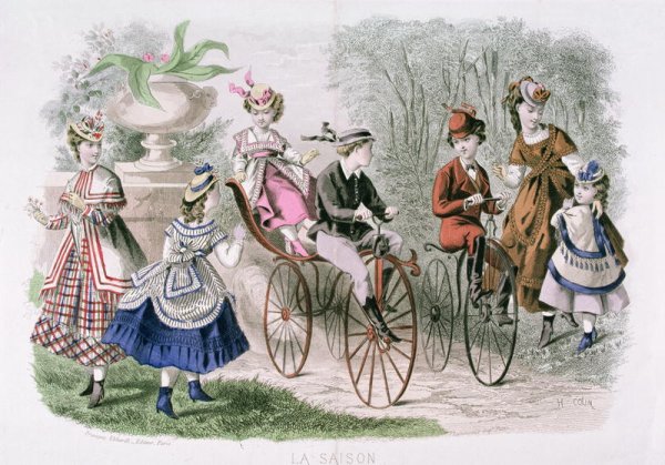 Children in the Park, from La Saison, Journal Illustre des Dames   May 1869