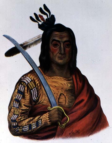 Mou-Ka-Ush-Ka or The Trembling Earth a Yankton Sioux Chief