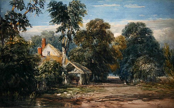 A Cottage and Byre at the Edge of a Wood, 1845