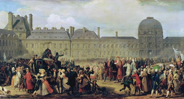 The Announcement of the signing of the Treaty of Versailles in 1783, 1837