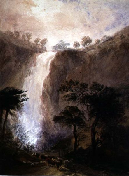 View of a Waterfall, c.1820