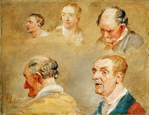 Studies of Jacky Turner and the Reverend Charles Hopes Gardener, c.1800-15