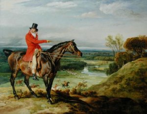 John Levett hunting in the Park at Wychnor, Staffordshire, 1814-18