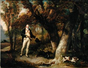 Portrait of the Rev. Thomas Levett and Favourite Dogs, Cock-Shooting, 1811