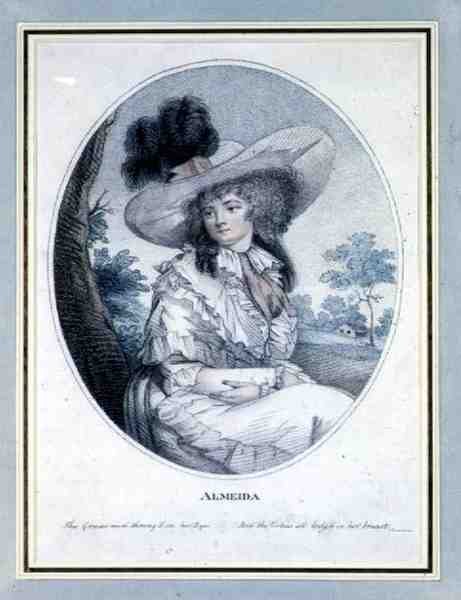 Almeida, engraved by the artist, pub. by Prattent, 1787