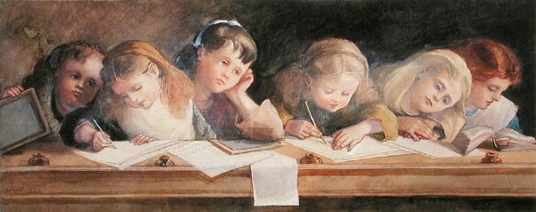 The Writing Lesson, 1880