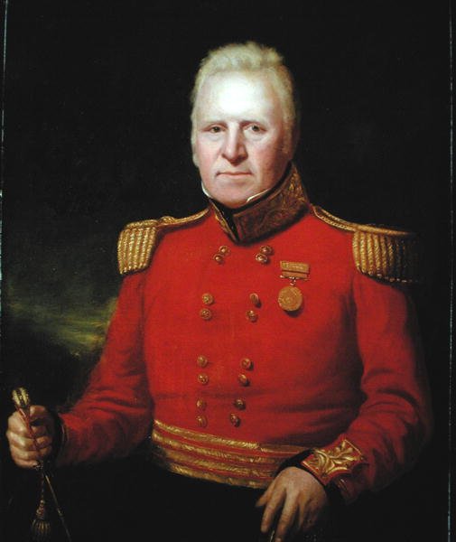 Portrait of Sir David Baird (1757-1829) Wearing the Honorable East India Company Gold Medal from the Egyptian Campaign of 1801