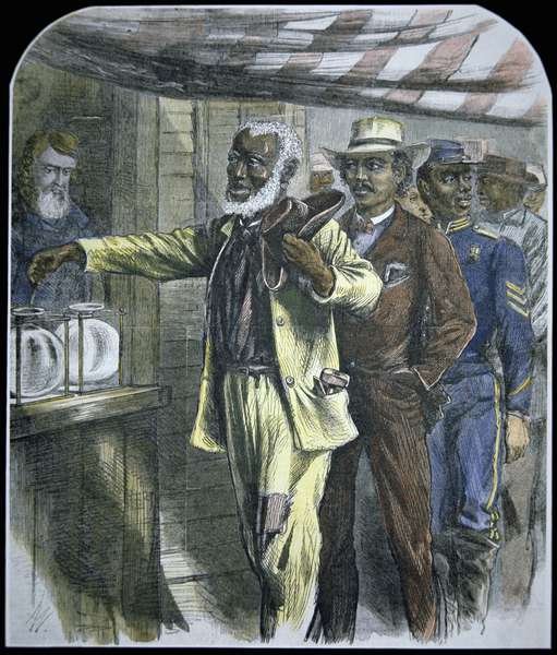 The First Vote for black voters in the South during state elections of 1867