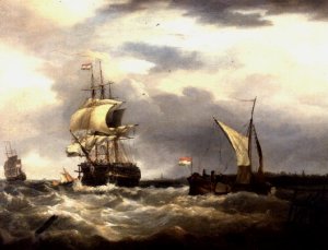 Shipping off a Dutch Estuary