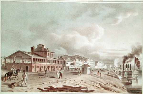 Front Street, St. Louis, Missouri, 1840