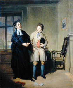 Mr Bannister Junior and Mr Parsons as Scout and Sheepface in The Village Lawyer, c.1796