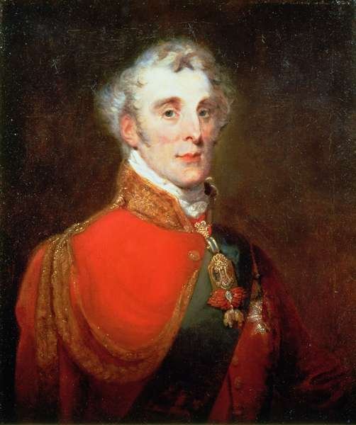 Portrait of Arthur Wellesley, 1st Duke of Wellington (1769-1852) wearing the Order of the Golden Fleece and of the Garter, c.1840