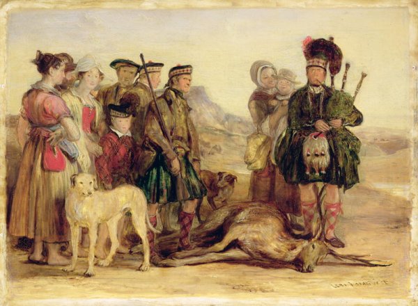 The Death of the Red Deer, with McIntyre and McGregor, Stalker and Piper to the Duke of Atholl, 1821