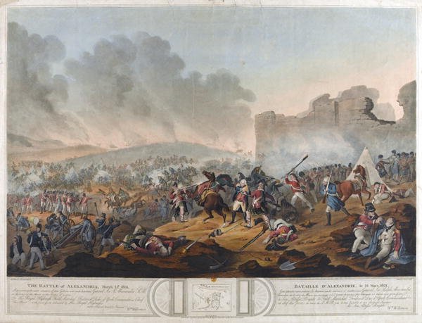 Battle of Alexandria, 21st March 1801, engraved by J. Mitan and Charles Turner, published by E. Orme, London, 1804