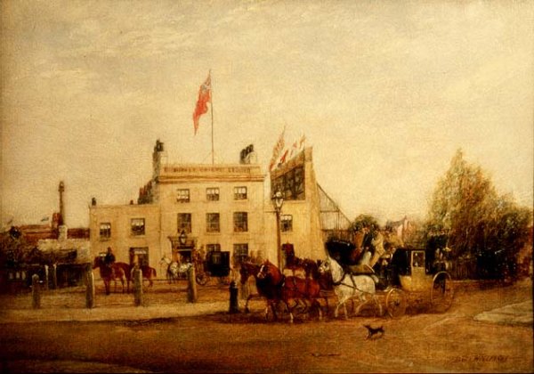 Kennington Oval: The Tavern and the Entrance, c.1858