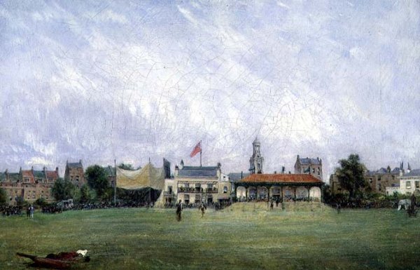 Kennington Oval: The Ground and the Pavilion, c.1858