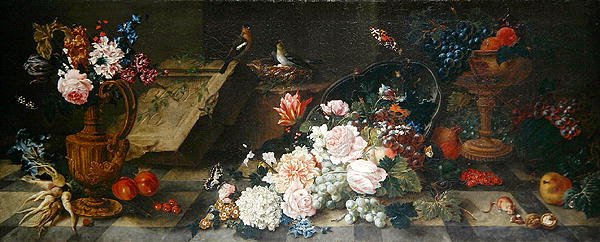 Still Life with Flowers and Fruit, c.1785-87