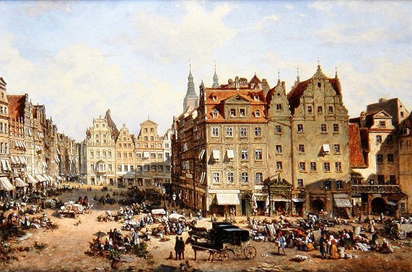 The Market in Wroclaw, 1877