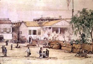 The British Factory on Hog Lane, Canton, 1838