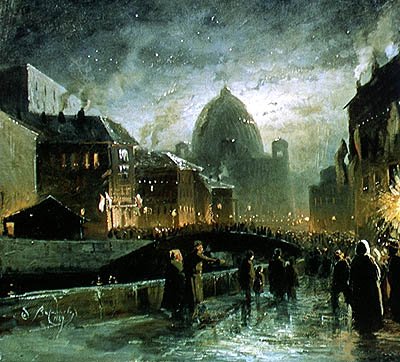 Illuminations in St. Petersburg, 1869