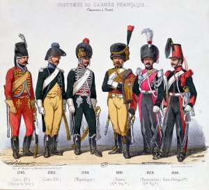 Costumes of French Cavalrymen from 1743 to 1840