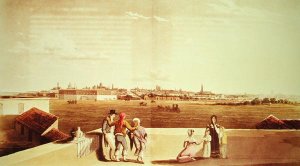 General View of Buenos Aires from the Plaza del Toros, from 'Picturesque Illustrations of Buenos Aires and Montevideo, 1820