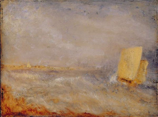 A Sailing Boat off Deal, c.1835