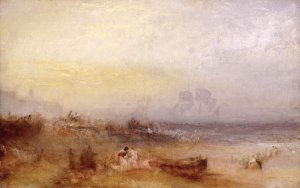 A Sailing Boat off Deal, c.1835