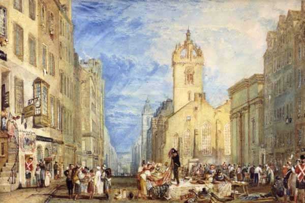 High Street, Edinburgh, c.1818