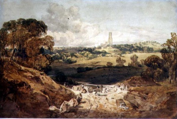 View of Fonthill from a Stone Quarry, c.1799