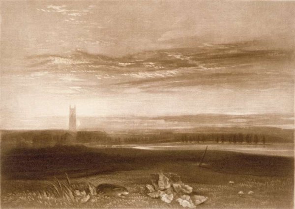 Gloucester Cathedral, from the Little Liber, engraved by the artist, c.1826