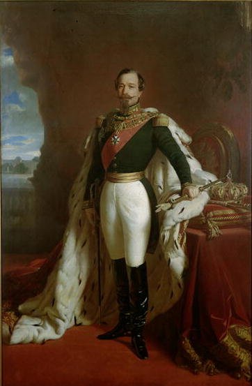 Portrait of Emperor Napoleon III 1808-73 in coronation robes