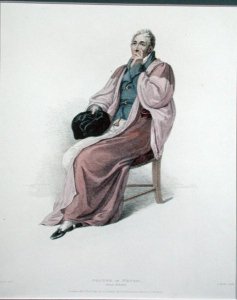 Doctor of Physic in full dress, engraved by J. Agar, published in R. Ackermanns History of Oxford, 1813