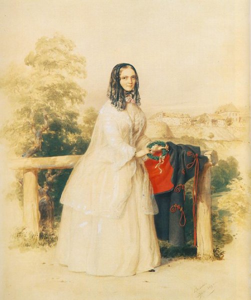 Nagy Sandor Jozsef menyasszonya, Kovacs Schmidt Emma, 1849