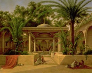 The Khabanija Fountain, Cairo, 1845