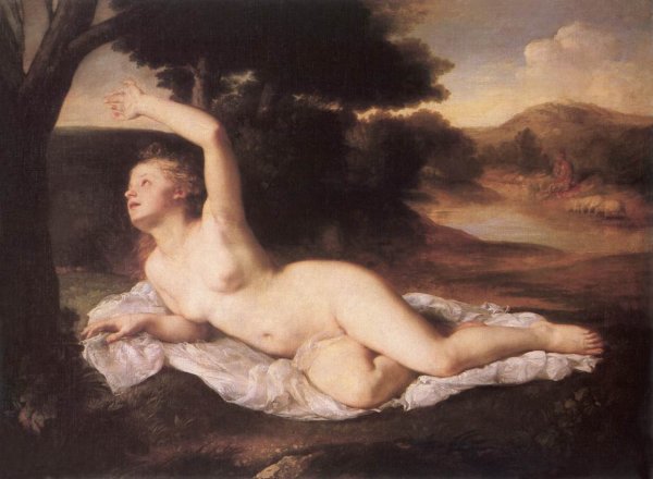 Nyugvo Pszyche (Venusz és Faun), 1850-55