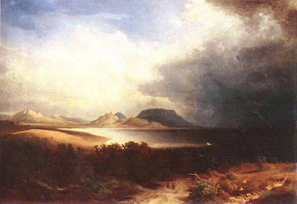 Kilatas a Balatonra (Vihar a Balatonon), 1851