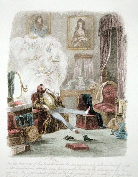 Illustration from Visitation of a London Exquisite to his Maiden Aunts in the Country, published 1859