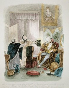 Illustration from Visitation of a London Exquisite to his Maiden Aunts in the Country, published 1859 3