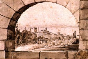 View of the Town and Lake of Bracciano, c.1810