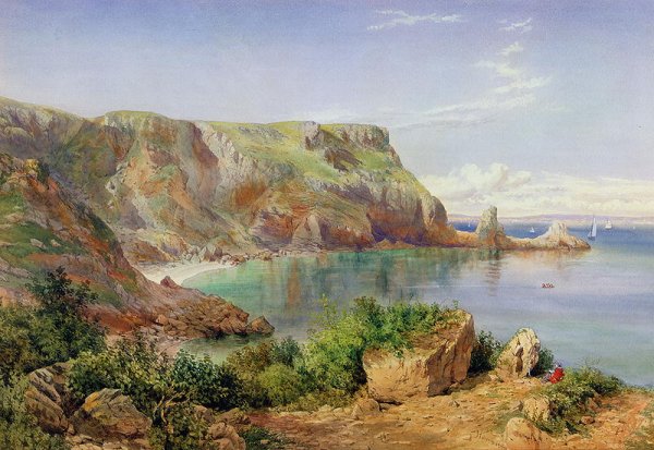 Anstys Cove, Babbacombe, Devon, 1861