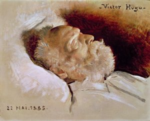 Portrait of Victor Hugo 1802-85 on his deathbed, 22nd May 1885